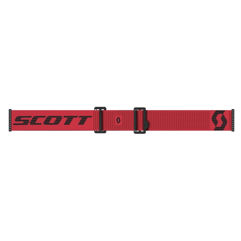 Gogle motocrossowe SCOTT Prospect 2.0 WFS w kolorze czerwono-czarnym z przezroczystą pleksiglasem