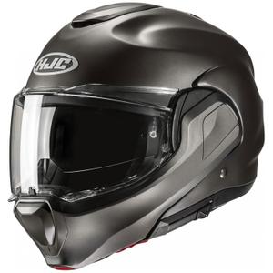 Kask motocyklowy składany HJC F100 Solid Pół-czarno-tytanowy
