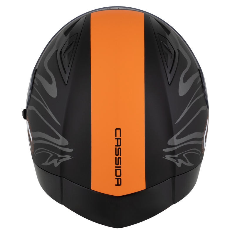 Kask integralny Cassida Orbit Multivers matowy czarno-pomarańczowo-szaro-biały