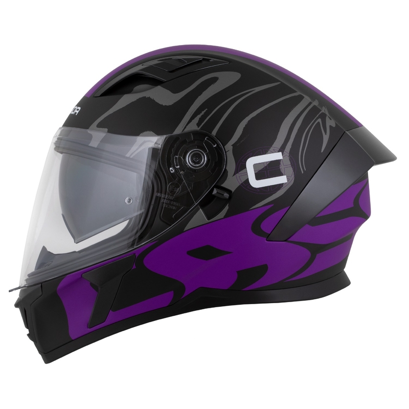 Kask integralny Cassida Orbit Multivers matowy czarno-fioletowo-szaro-biały