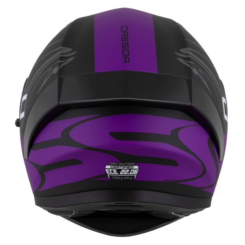 Kask integralny Cassida Orbit Multivers matowy czarno-fioletowo-szaro-biały