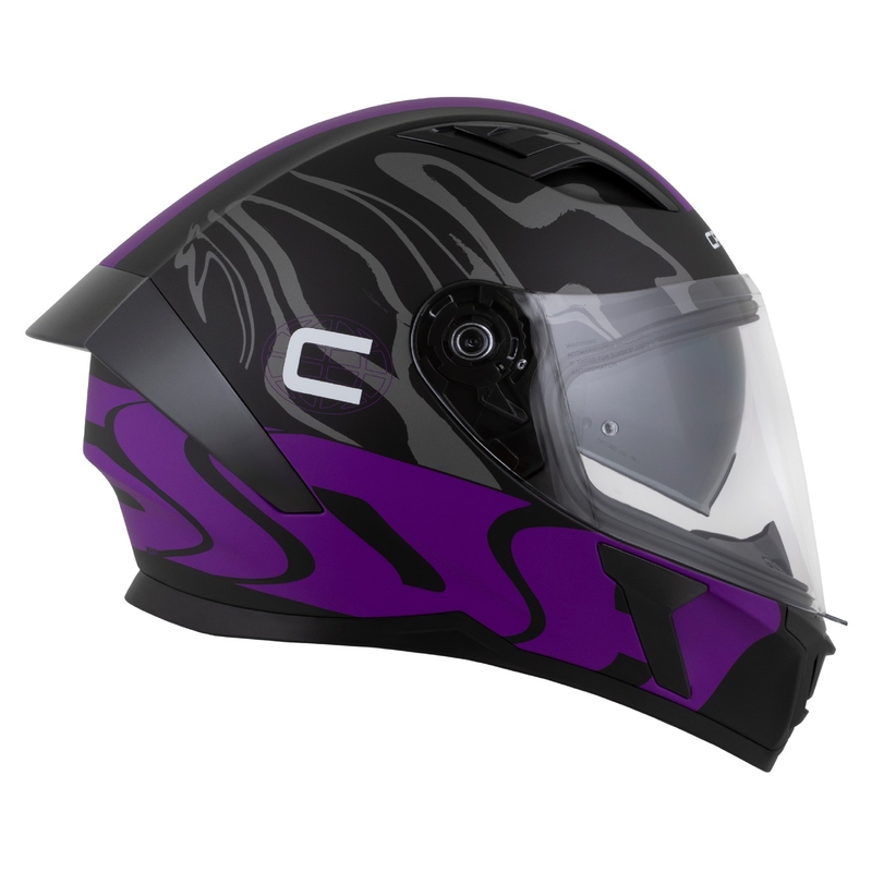 Kask integralny Cassida Orbit Multivers matowy czarno-fioletowo-szaro-biały