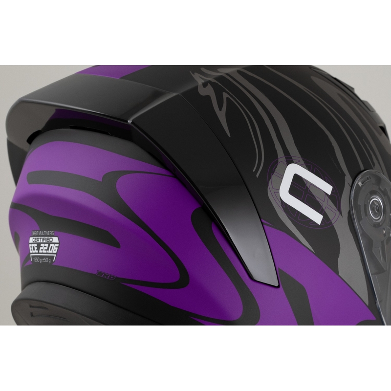 Kask integralny Cassida Orbit Multivers matowy czarno-fioletowo-szaro-biały