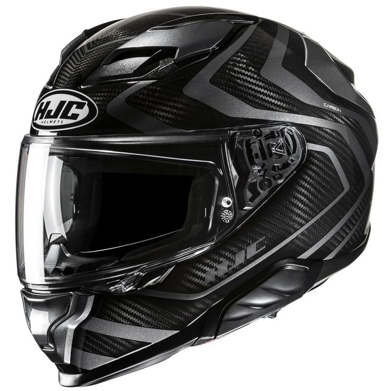 Kask motocyklowy integralny HJC F71 Carbon Nevio MC3H czarno-szary