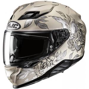 Kask motocyklowy integralny HJC F71 Eliz MC9SF beżowo-szary