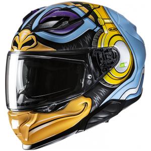 HJC F71 Monkey DJ MC23 kask motocyklowy integralny niebiesko-żółty