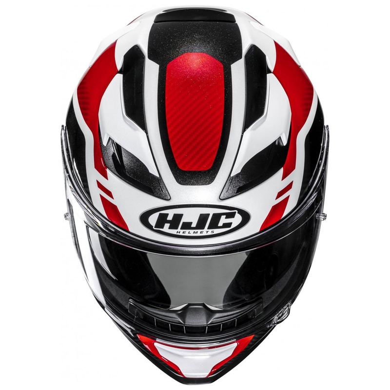 Kask motocyklowy integralny HJC F71 Tozz MC1 biało-czerwono-czarny