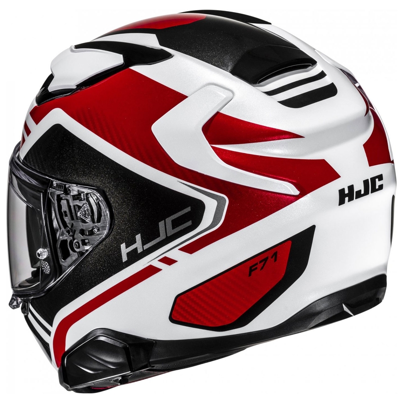 Kask motocyklowy integralny HJC F71 Tozz MC1 biało-czerwono-czarny