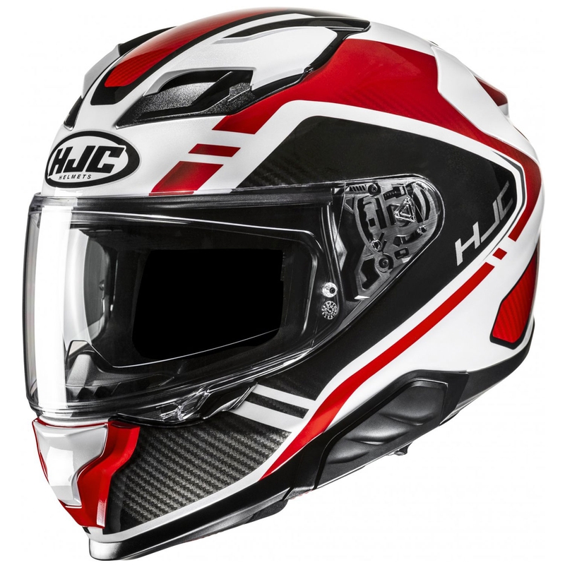 Kask motocyklowy integralny HJC F71 Tozz MC1 biało-czerwono-czarny
