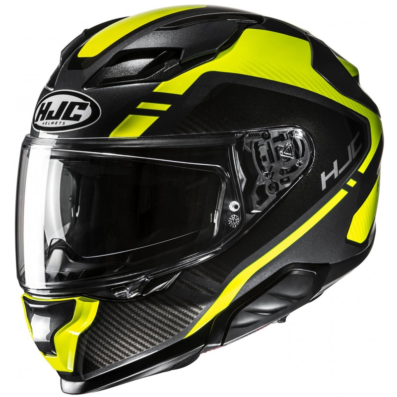 Kask motocyklowy integralny HJC F71 Tozz MC3H czarno-fluo żółty