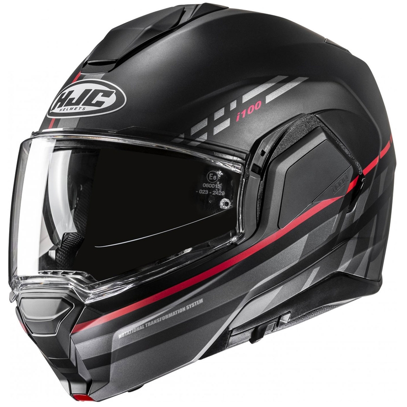 Kask motocyklowy składany HJC i100 Sysma MC1SF szaro-czarny