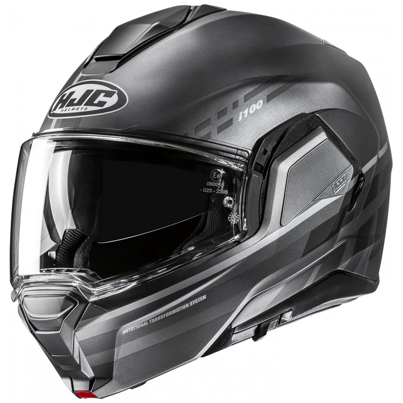 Kask motocyklowy HJC i100 Sysma MC5SF z klapką, szary