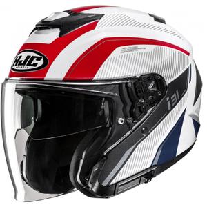 Kask motocyklowy otwarty HJC i31 Reno MC21 biało-czerwono-niebieski