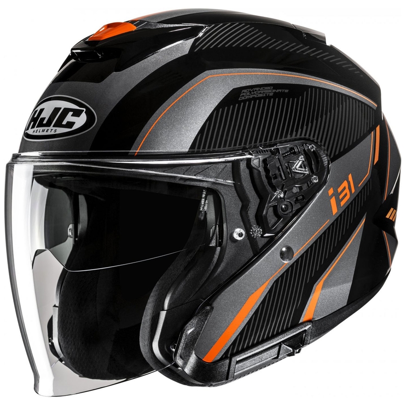 Kask motocyklowy otwarty HJC i31 Reno MC7 czarno-szary