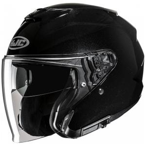 Otwarty kask motocyklowy HJC i31 Solidny, metaliczny czarny