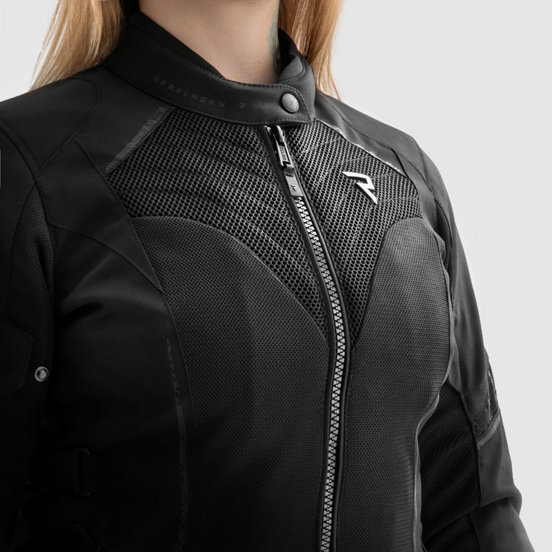 Kurtka motocyklowa damska Rebelhorn Jax czarna