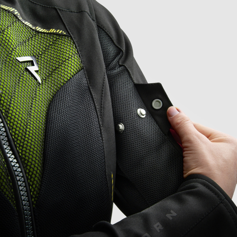 Damska kurtka motocyklowa Rebelhorn Jax w kolorze czarno-fluo żółtym
