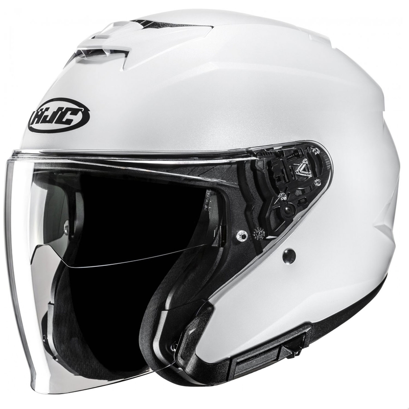 Otwarty kask motocyklowy HJC i31 Solidny, perłowo-biały