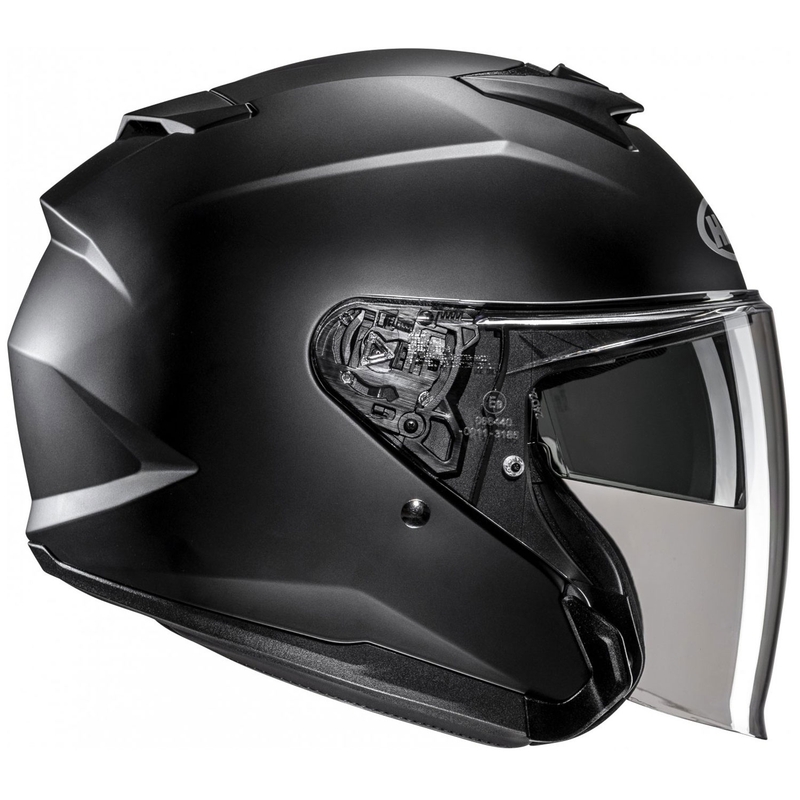 Kask motocyklowy HJC i31 Solid, półpłaski, otwarty, czarny