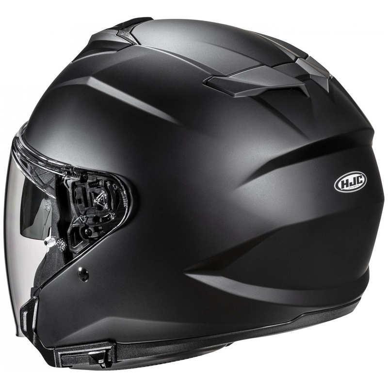 Kask motocyklowy HJC i31 Solid, półpłaski, otwarty, czarny
