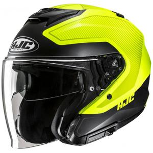 Kask motocyklowy otwarty HJC i31 Tevis MC3HSF fluo żółto-czarny