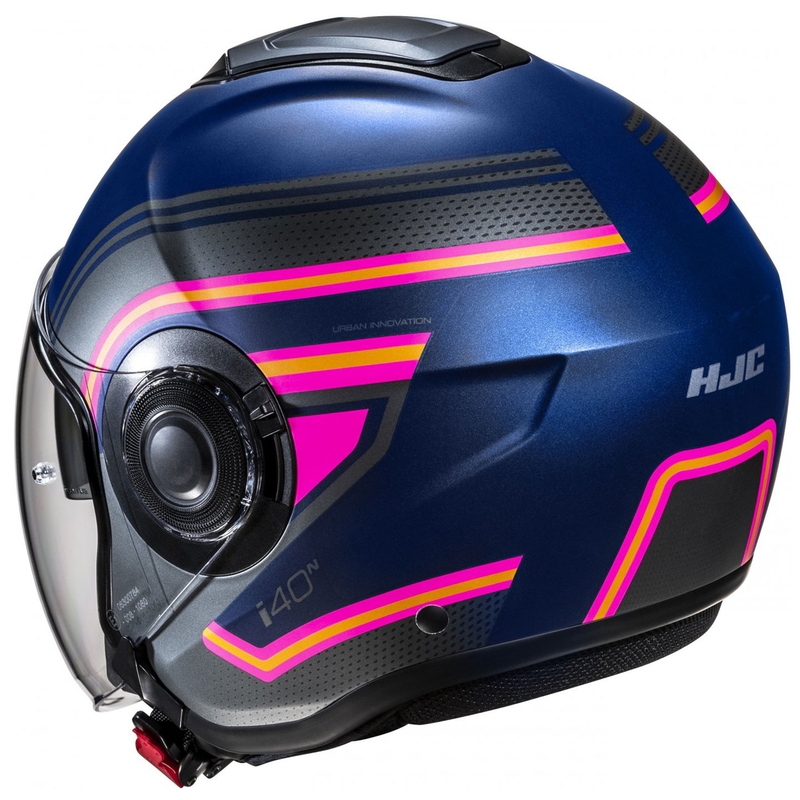 Kask motocyklowy otwarty HJC i40N Linia MC28SF Niebiesko-szaro-różowy