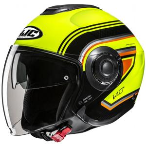 Kask motocyklowy otwarty HJC i40N Linia MC3H fluo żółto-czarny