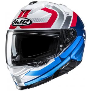 Zintegrowany kask motocyklowy HJC i71 Viz MC21 Biało-Niebiesko-Czerwony