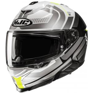 Kask motocyklowy integralny HJC i71 Viz MC3H szaro-biały