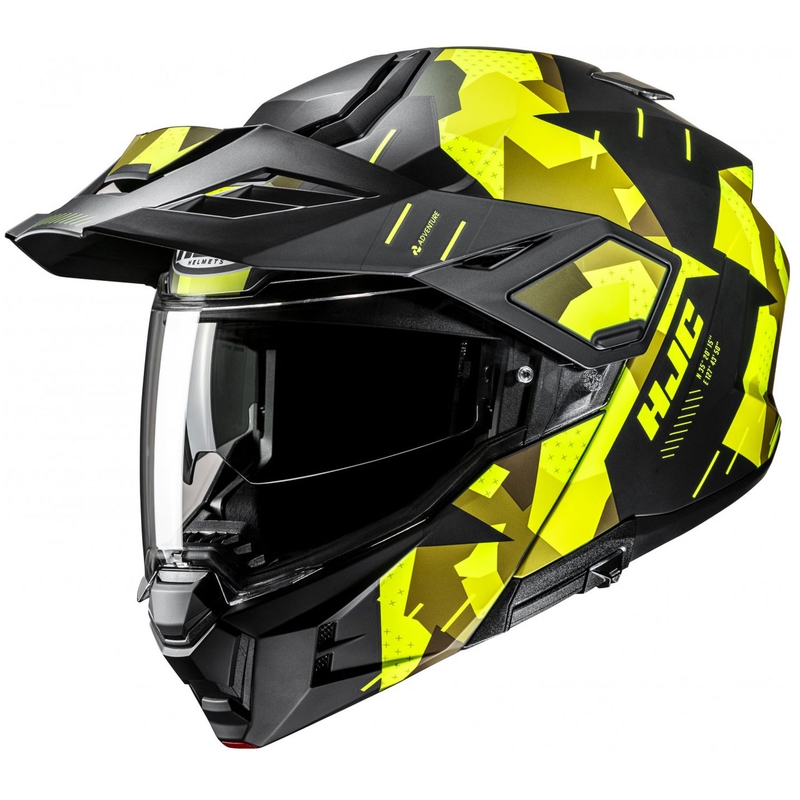 Kask motocyklowy typu flip-up HJC i80 Roki MC3HSF fluo żółto-czarny