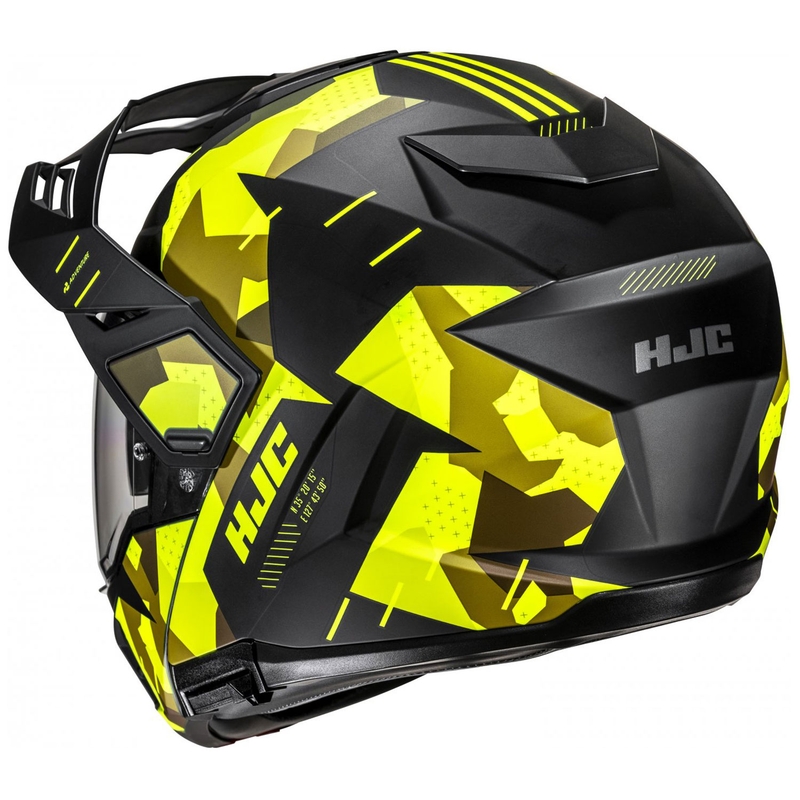 Kask motocyklowy typu flip-up HJC i80 Roki MC3HSF fluo żółto-czarny
