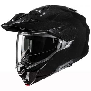 Kask motocyklowy składany HJC i80 Solidny, metaliczny czarny