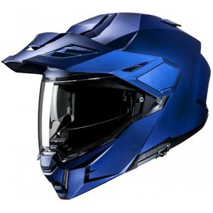 Kask motocyklowy składany HJC i80 Solid Semi Flat w kolorze niebieskim metalik