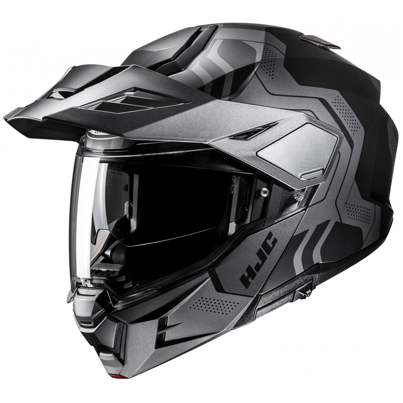 Kask motocyklowy typu flip-up HJC i80 Velly MC5SF czarno-szary