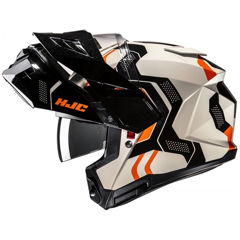 Kask motocyklowy HJC i80 Velly MC7 typu flip-up beżowo-czarny