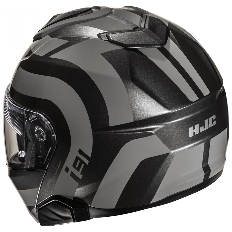 Kask motocyklowy składany HJC i91 Arven MC5 szaro-czarny