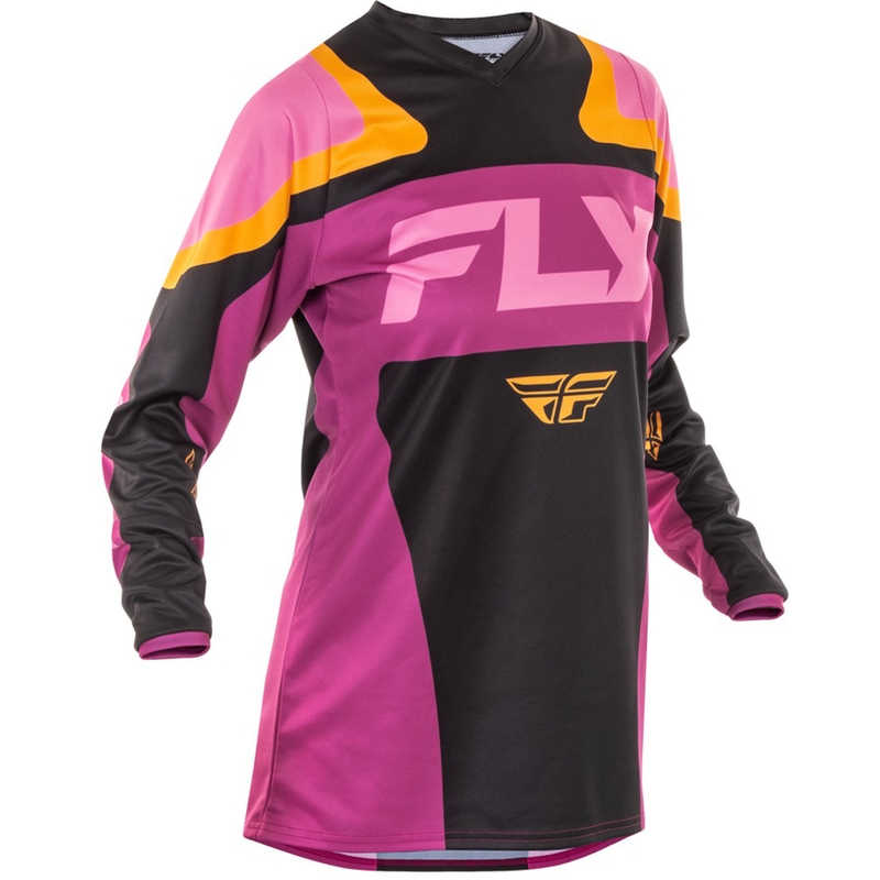 Damska koszulka motocrossowa FLY Racing F-16 w kolorze czarno-żółtym