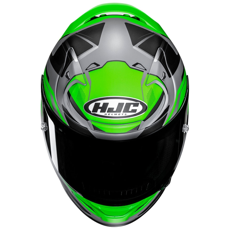 Kask motocyklowy integralny HJC RPHA 12 Brels MC4HSF zielono-szaro-czarny
