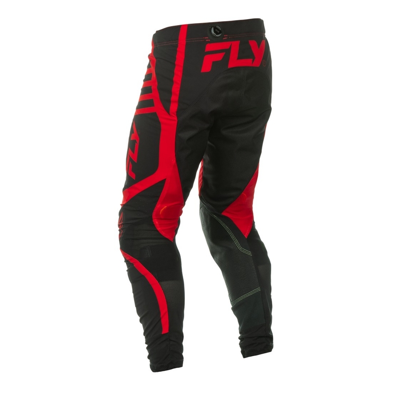 Spodnie motocrossowe FLY Racing Lite czarno-czerwone