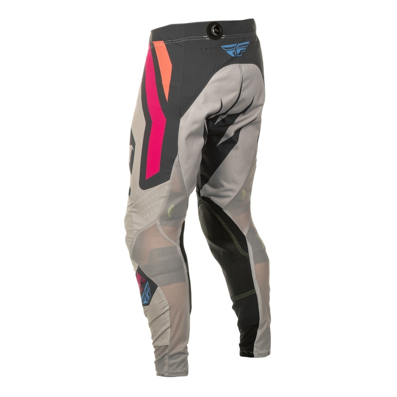 Spodnie motocrossowe FLY Racing Lite Vice szaro-różowe