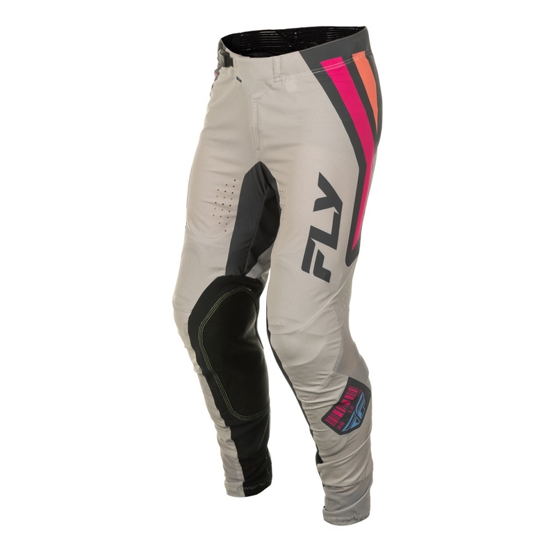 Spodnie motocrossowe FLY Racing Lite Vice szaro-różowe