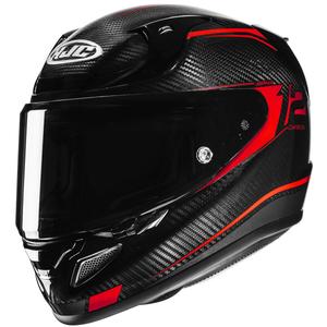 Kask motocyklowy integralny HJC RPHA 12 CARBON Keres MC1 czarno-czerwony