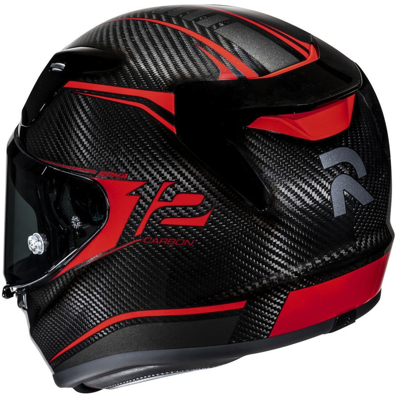 Kask motocyklowy integralny HJC RPHA 12 CARBON Keres MC1 czarno-czerwony