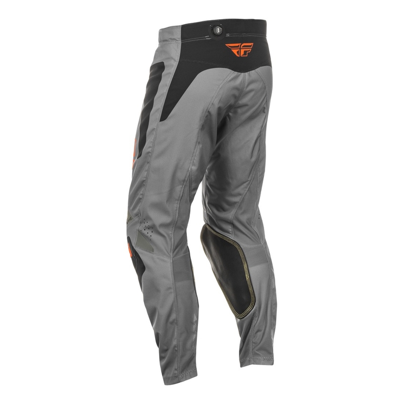 Spodnie motocrossowe FLY Racing Kinetic Sym szaro-pomarańczowo-czarne