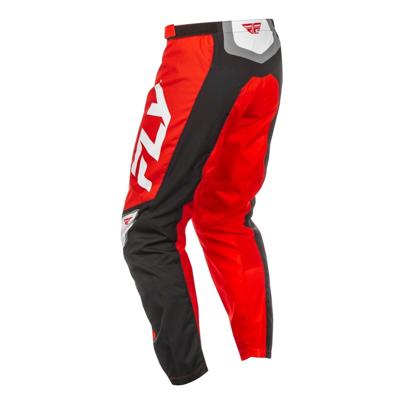 Spodnie motocrossowe FLY Racing F-16 czarno-czerwono-białe