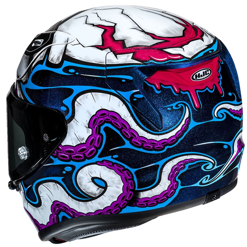 Kask motocyklowy integralny HJC RPHA 12 Kraken MC28 biało-niebiesko-czarny