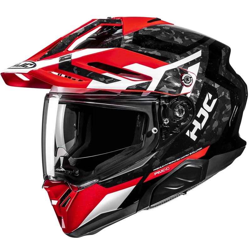 Kask motocyklowy enduro HJC RPHA 60 Dakar MC1 czarno-czerwony