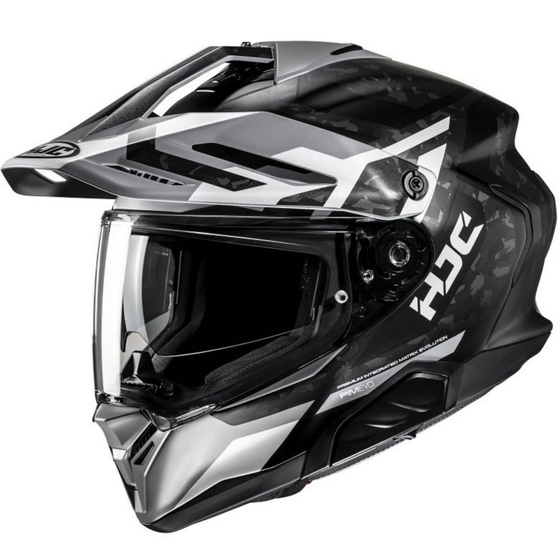 Kask motocyklowy enduro HJC RPHA 60 Dakar MC5SF czarno-szaro-biały