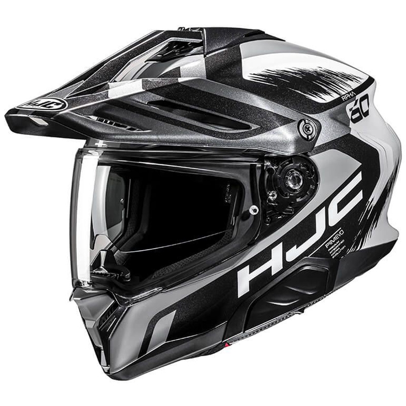 Kask motocyklowy enduro HJC RPHA 60 Quid MC5 szaro-czarno-biały