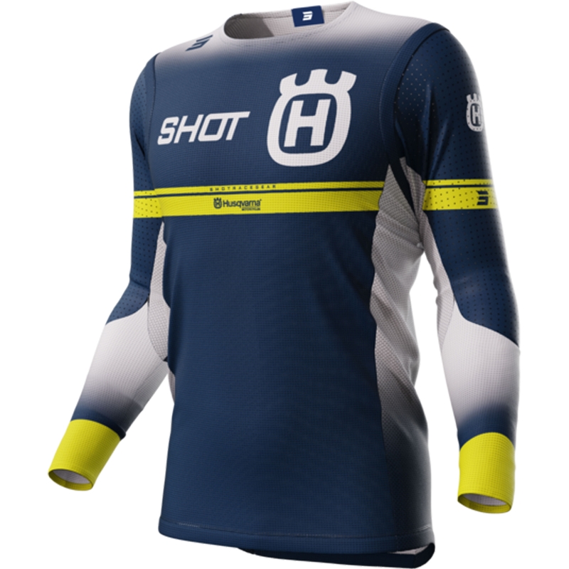 Sprzedam koszulkę motocrossową Shot Aerolite Husqvarna LE niebieską wyprzedaż